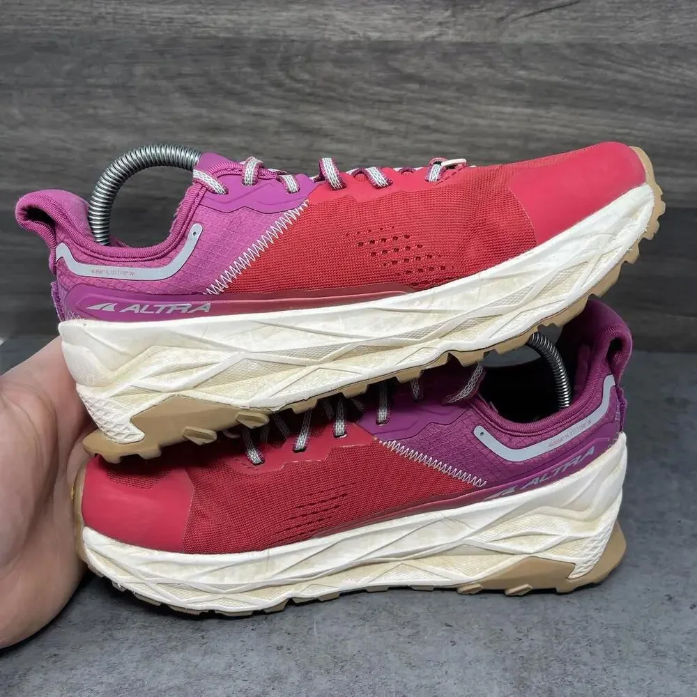 Altra Olympus Trail 5 Running Shoes Womens Size 8 Athletic Sneakers Red Purple - Picture 7 of 11